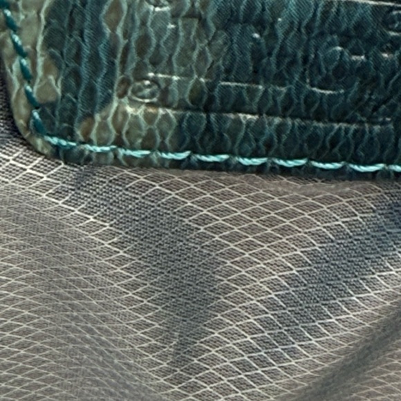 M.C. Turquoise Leather Crocodile Bag - Picture 7 of 9